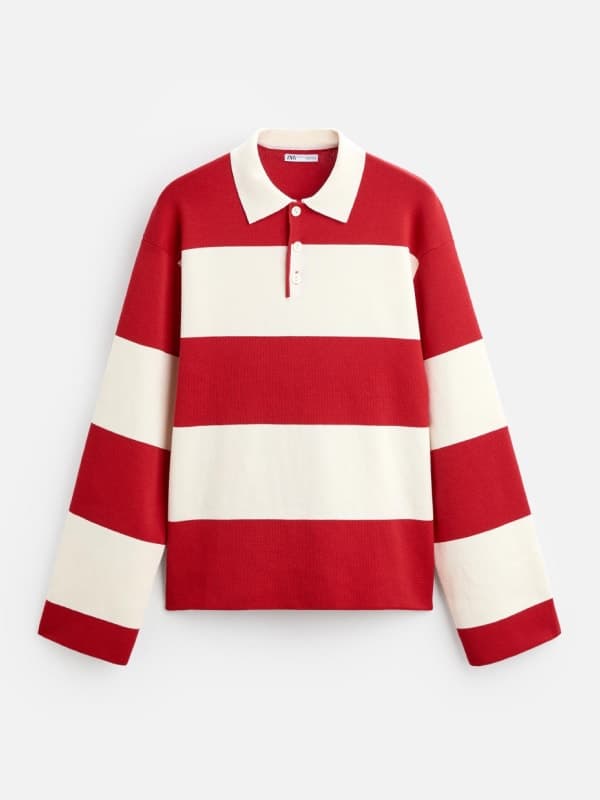 Red Striped Polo