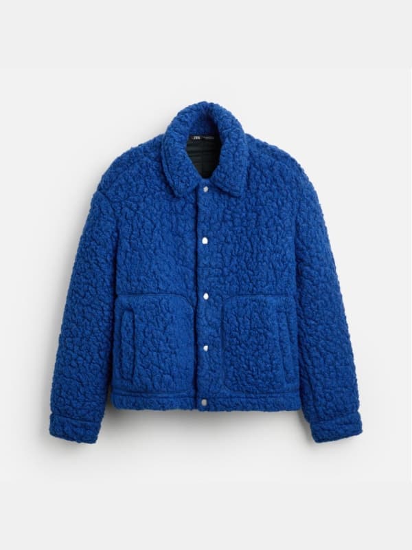 Royal Blue Sherpa Jacket