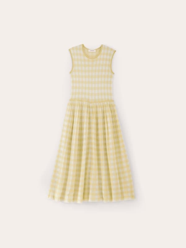 Yellow Gingham Dress