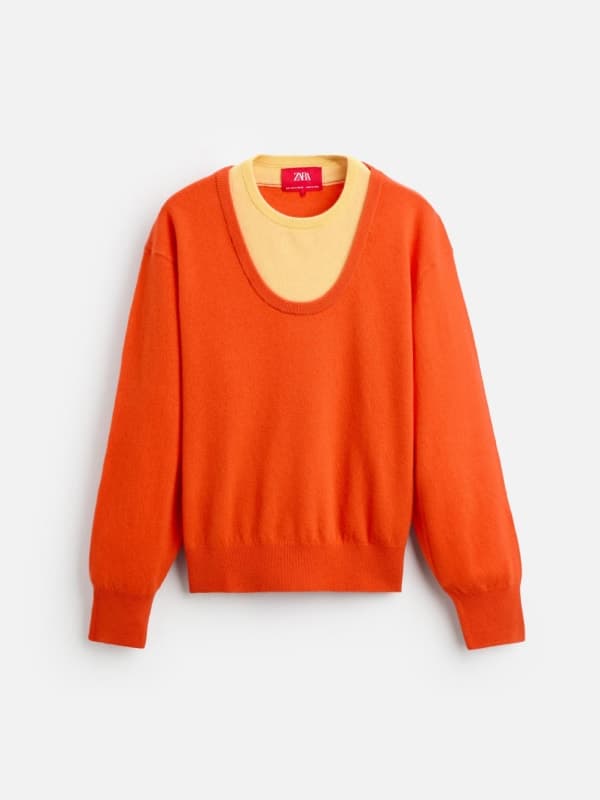 Orange Layered Sweater