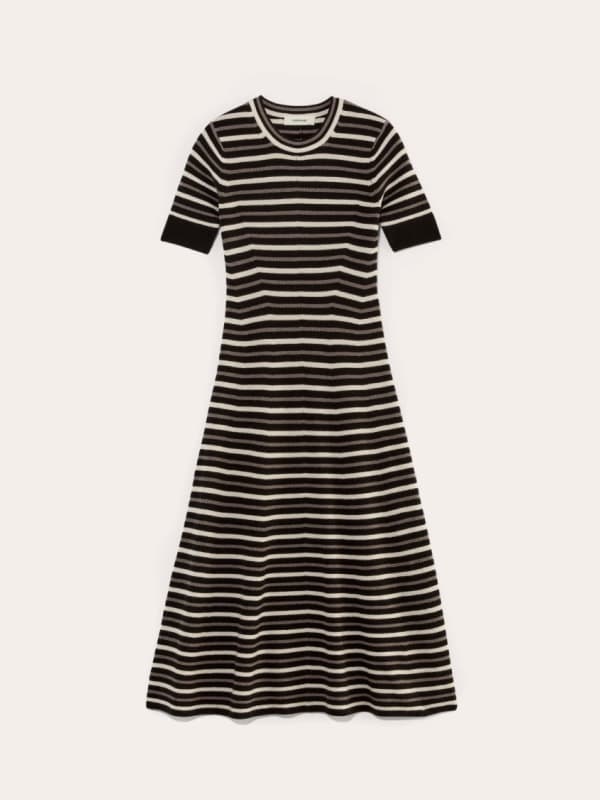 Black Striped Dress