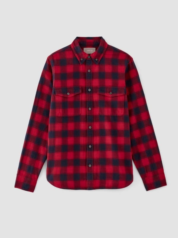 Red Plaid Flannel Shirt