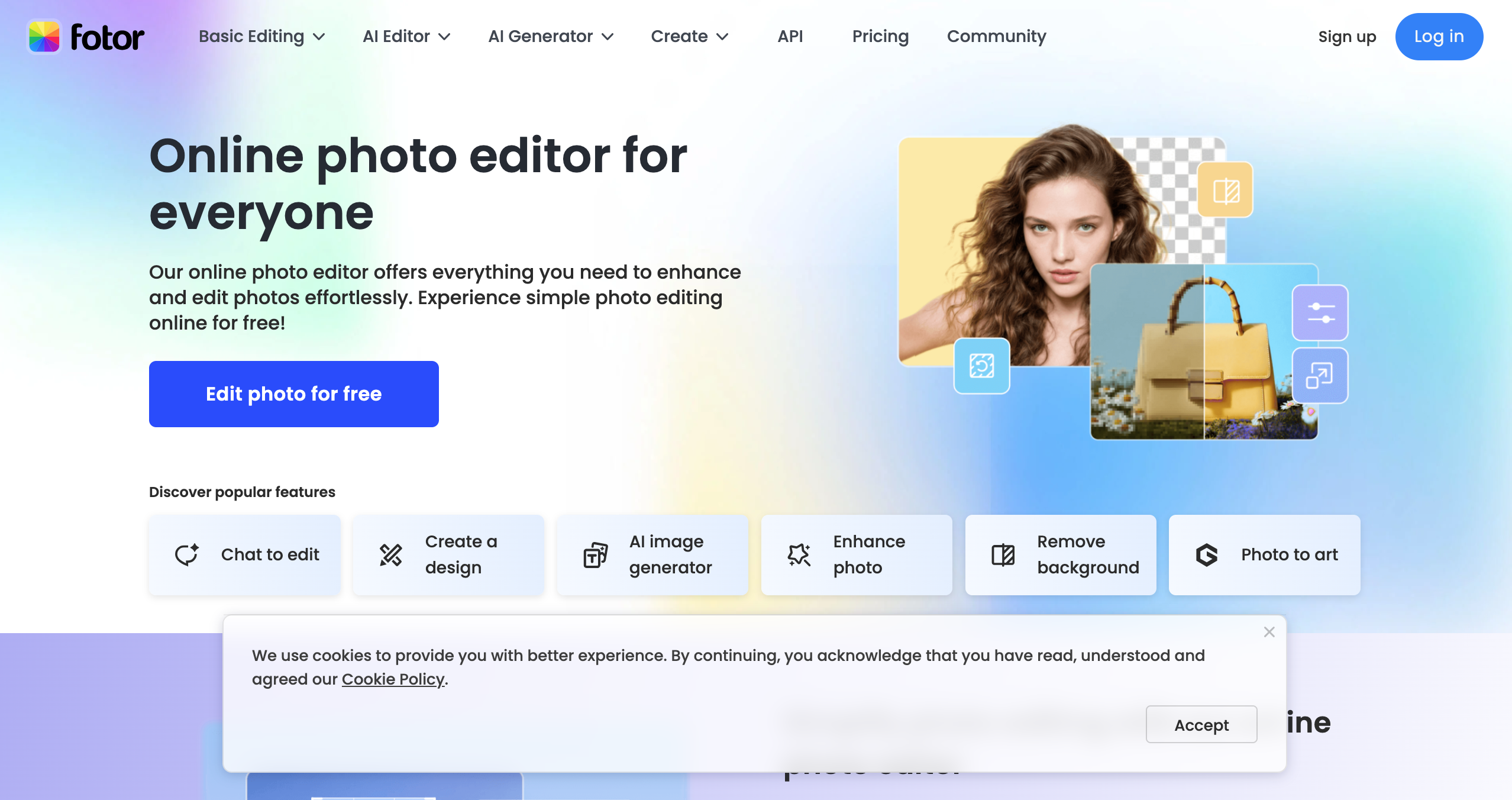 A general design tool that includes basic AI model features.