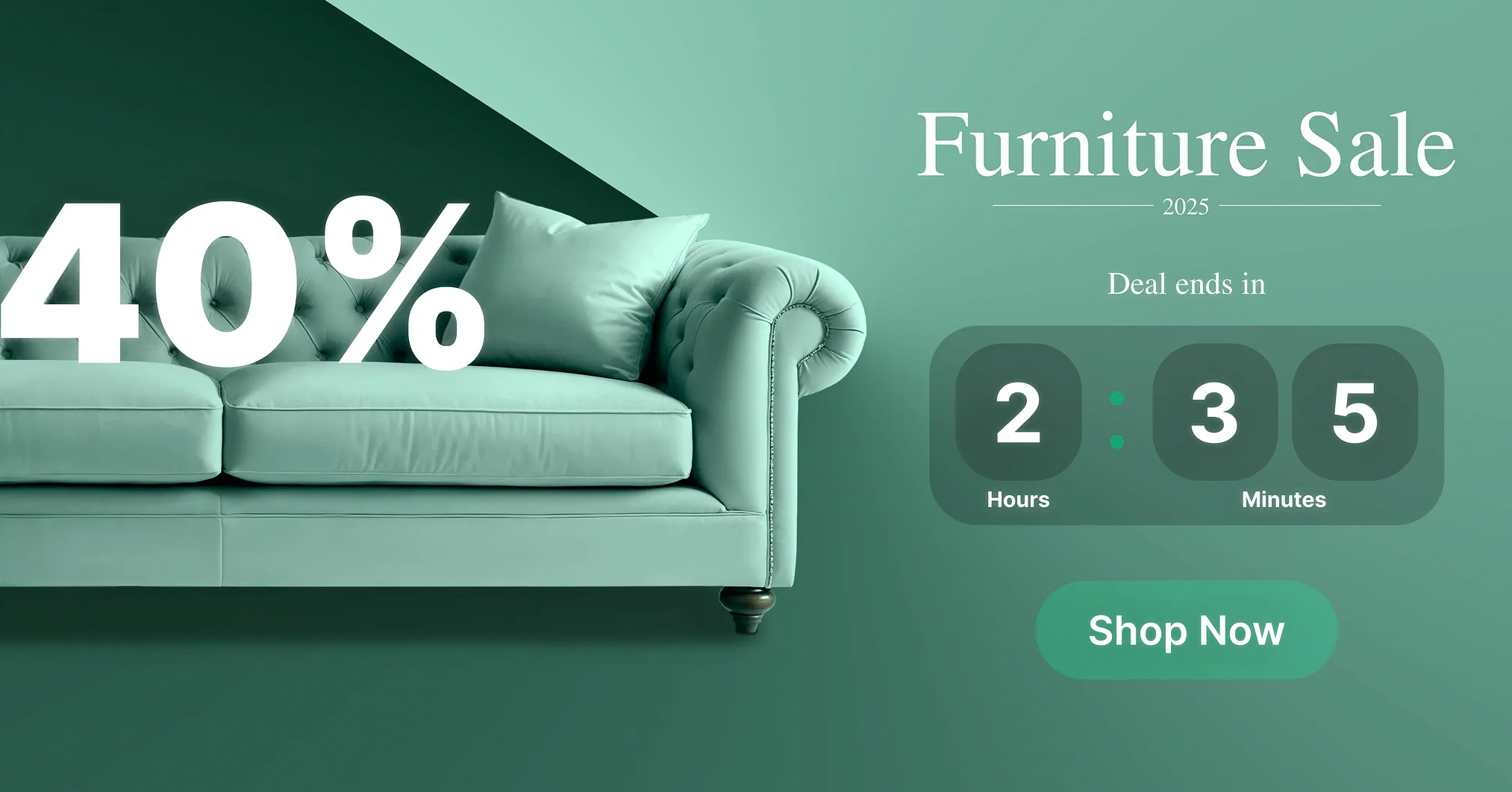 3. Build FOMO with a countdown timer
