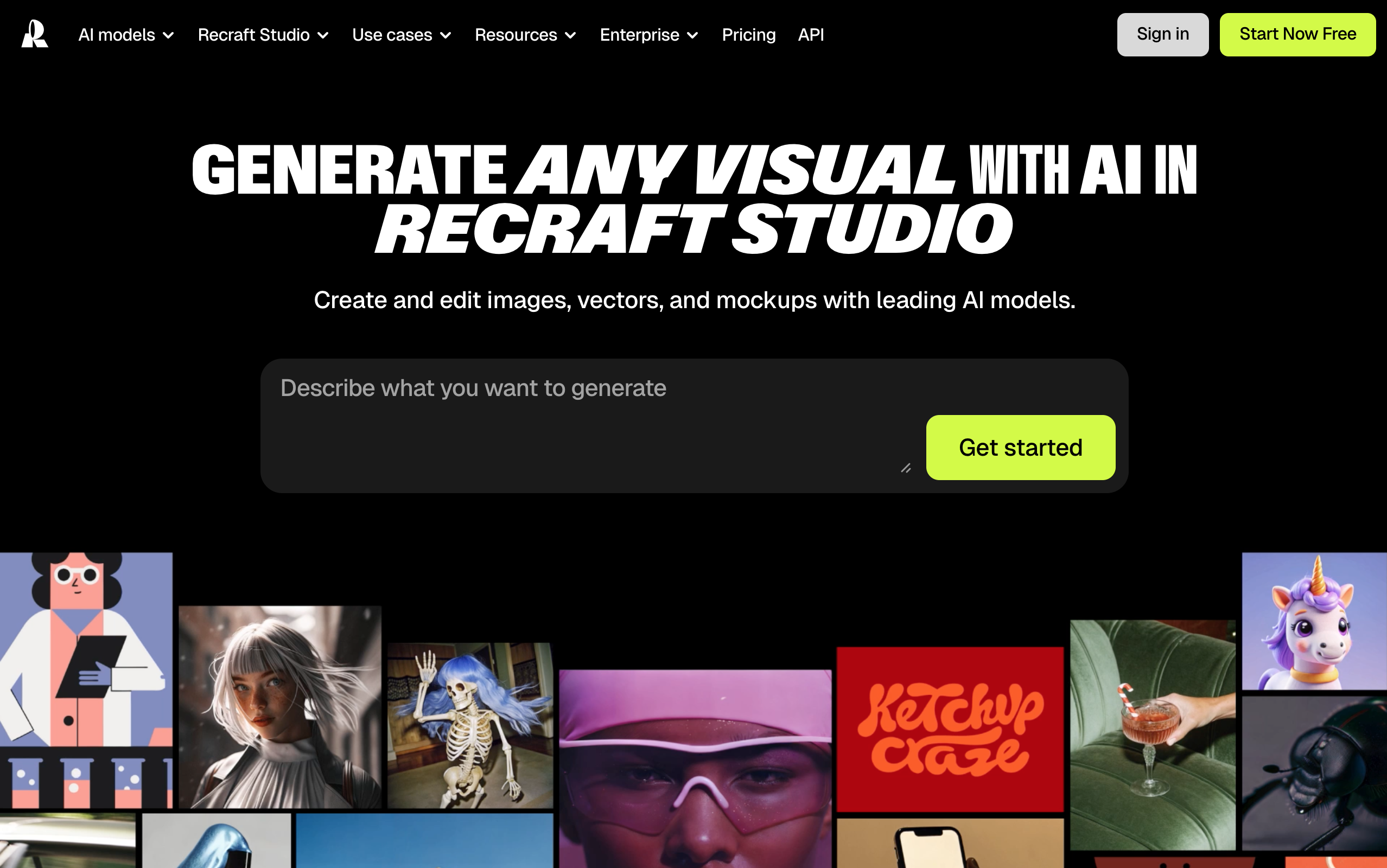 Supporting early ideas with generative visuals.