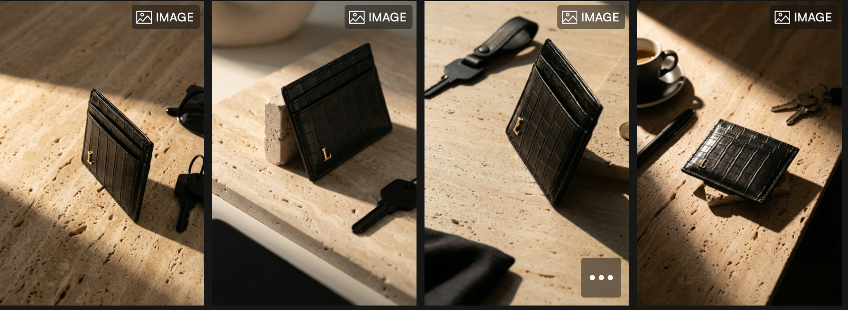 A flat lay AI image made with Outfit to focus on product details.