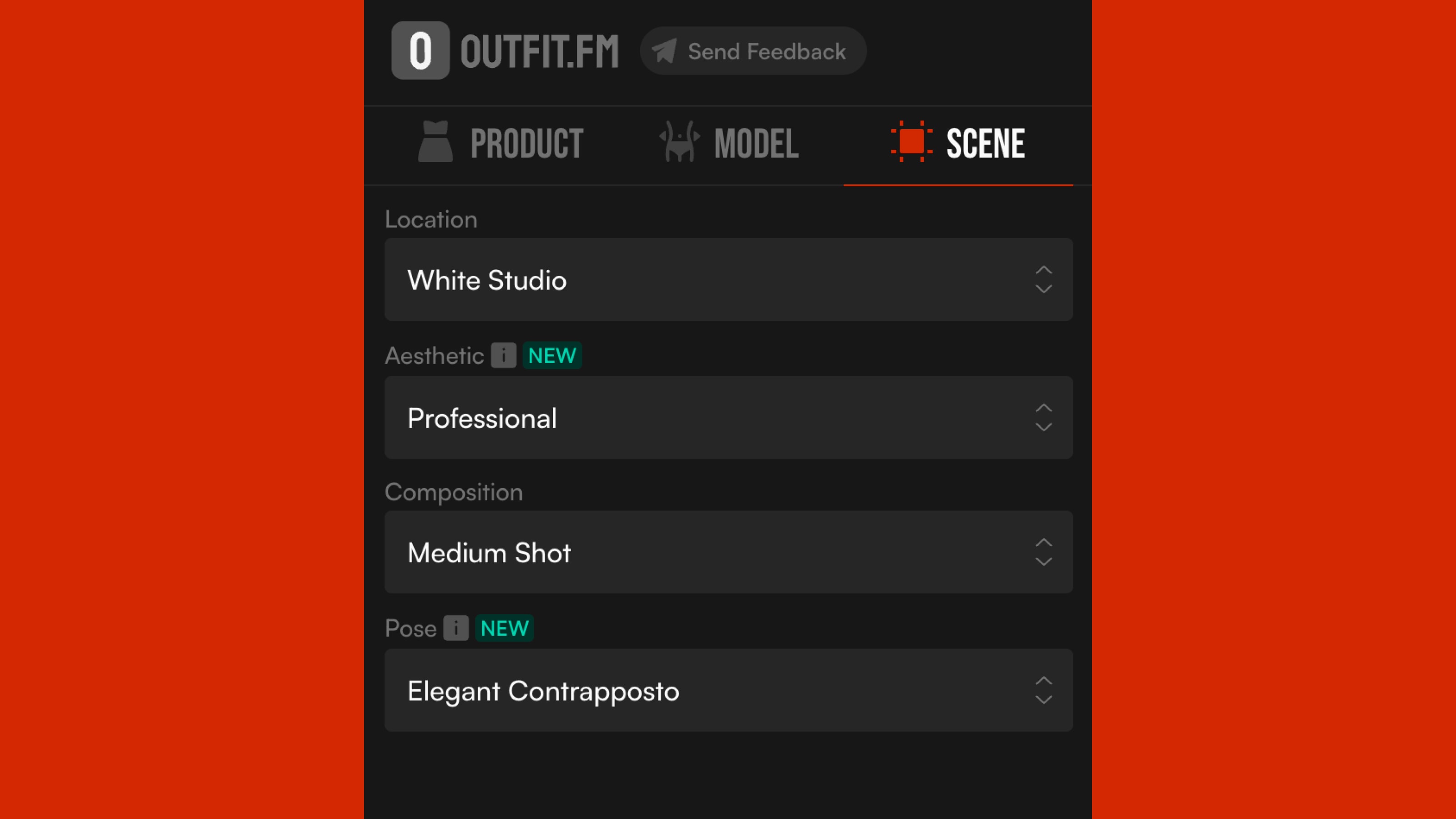 Customizing the scene