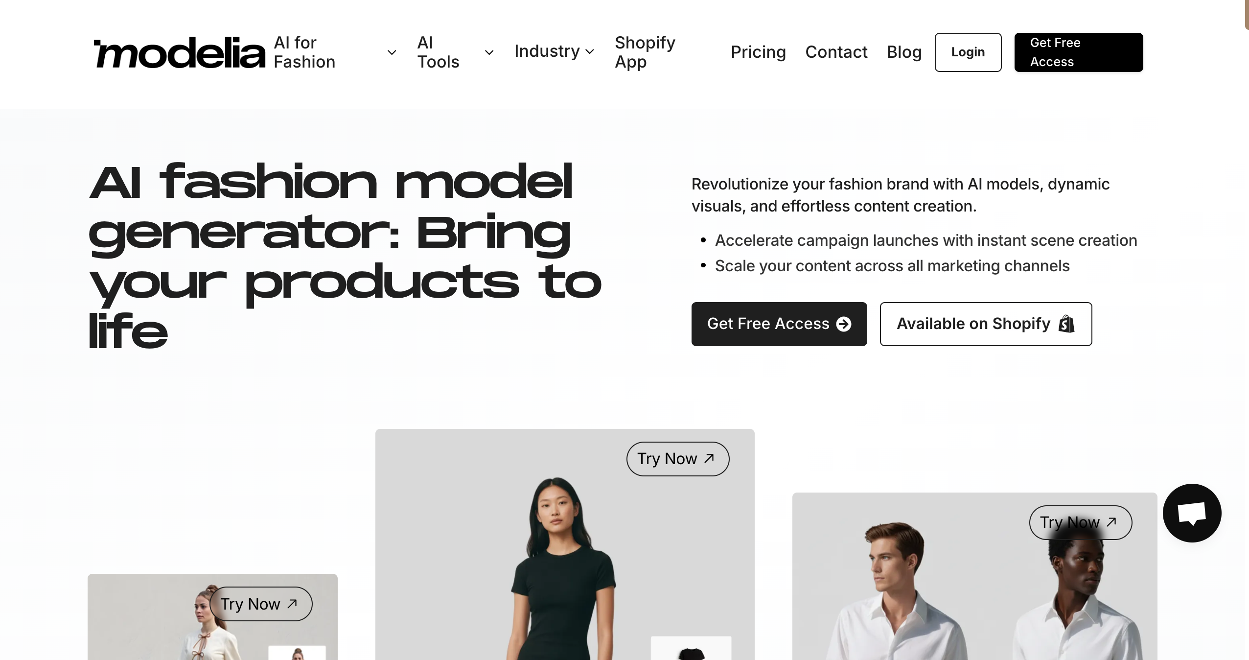 A simple AI model tool designed for Shopify fashion stores.