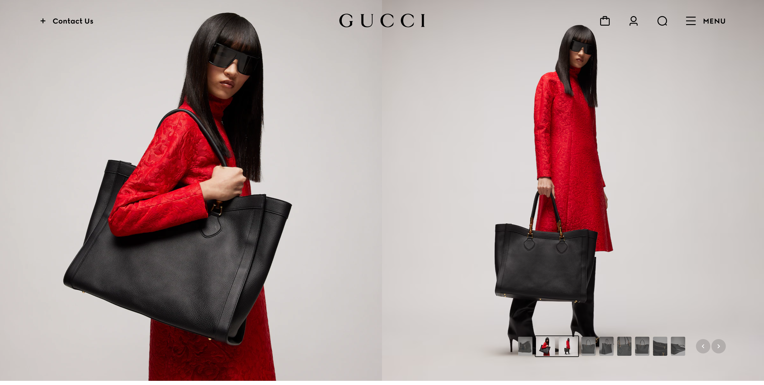 Lifestyle product images help customers imagine wearing the item.