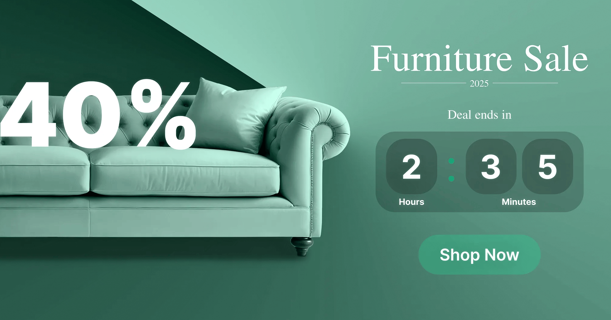3. Build FOMO with a countdown timer
