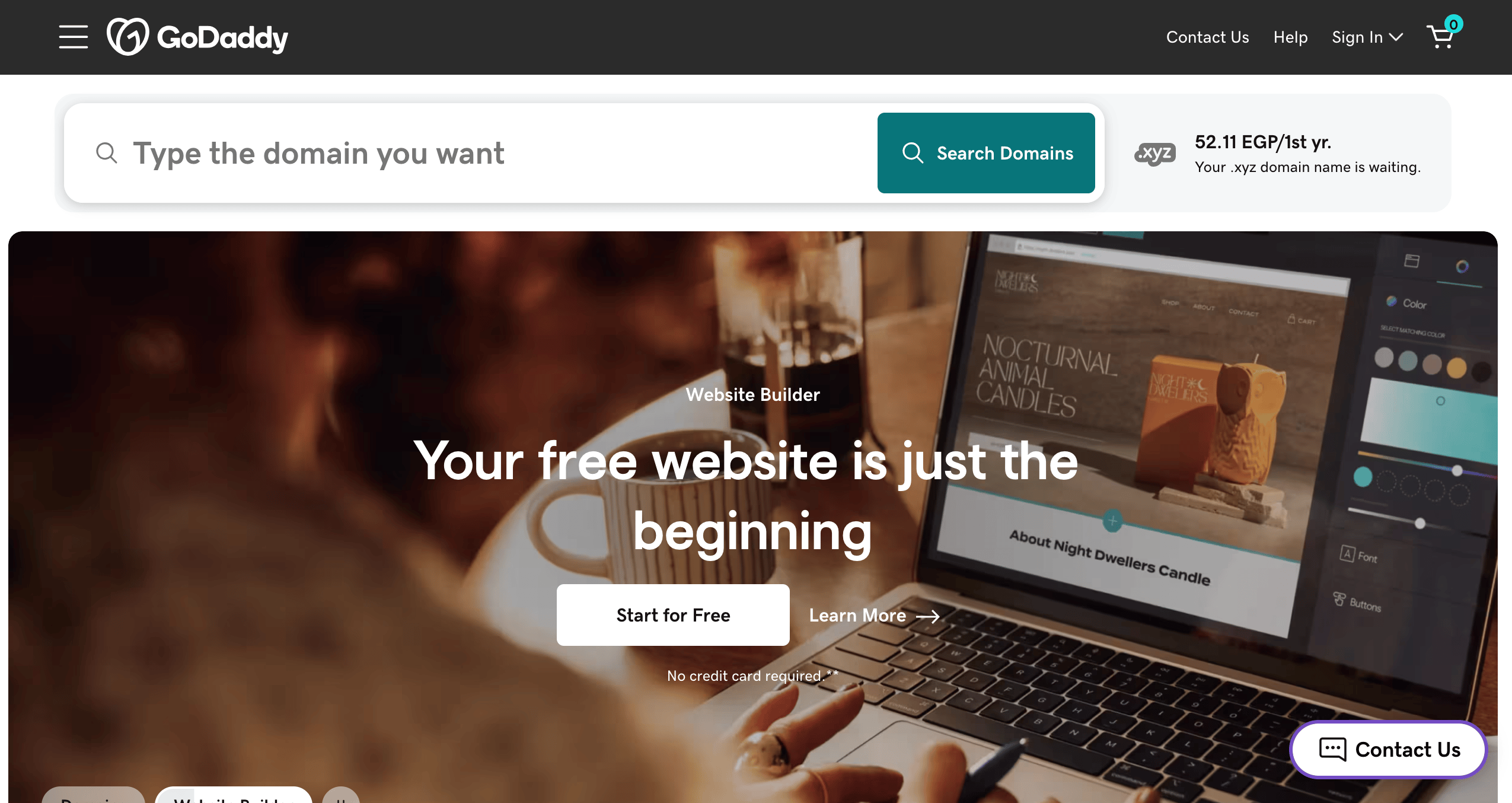GoDaddy makes it easy to find and register your domain in seconds.