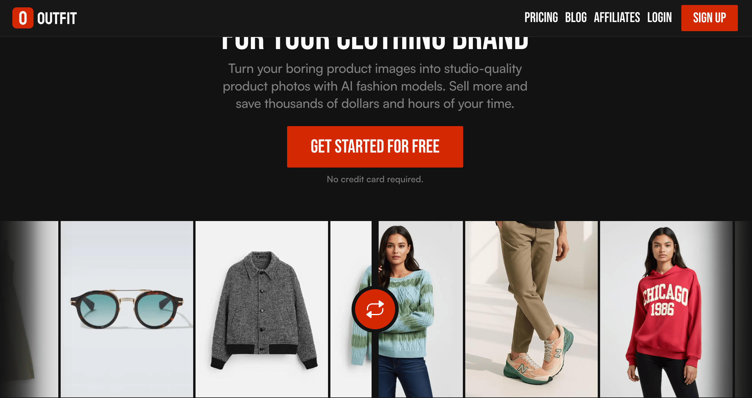 A view of the Outfit platform interface.