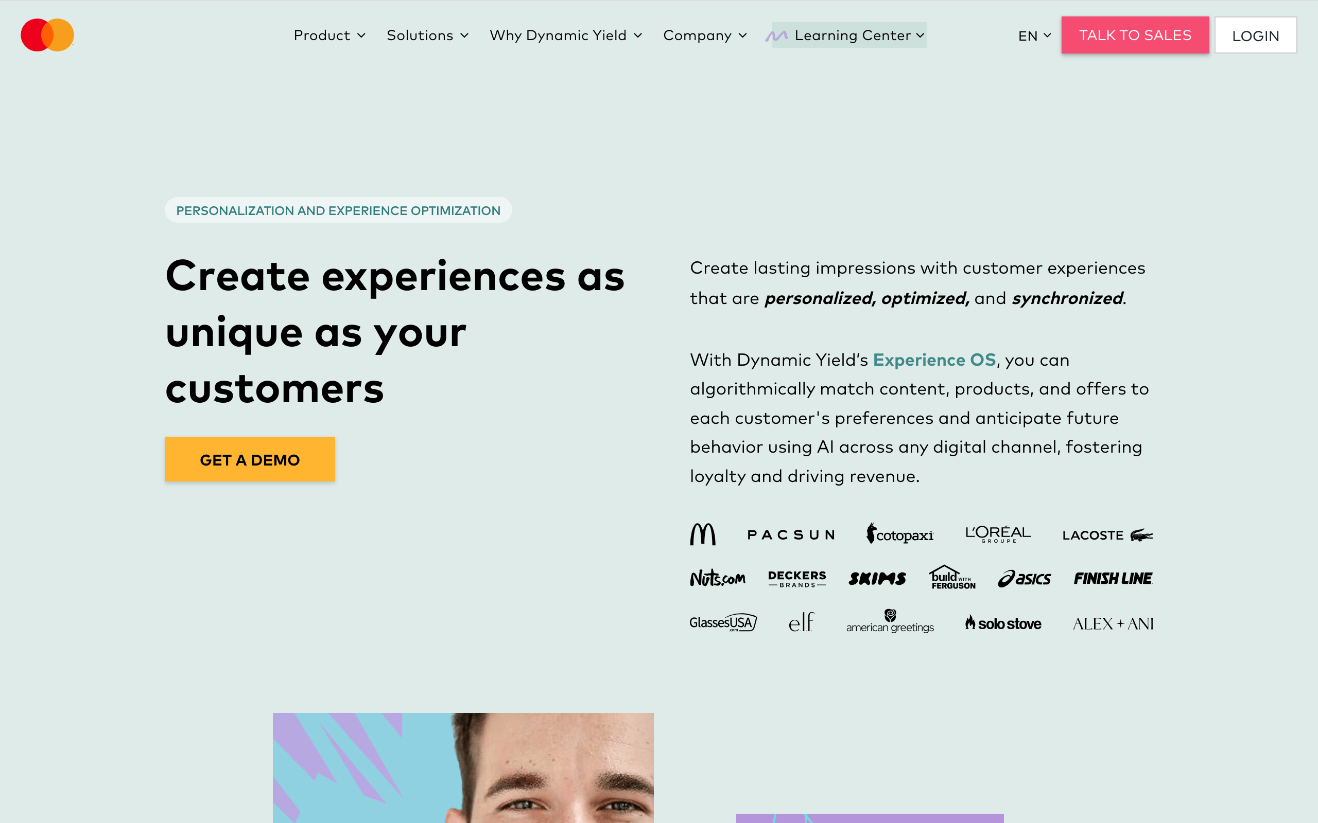 Personalized experiences that adapt to every customer.