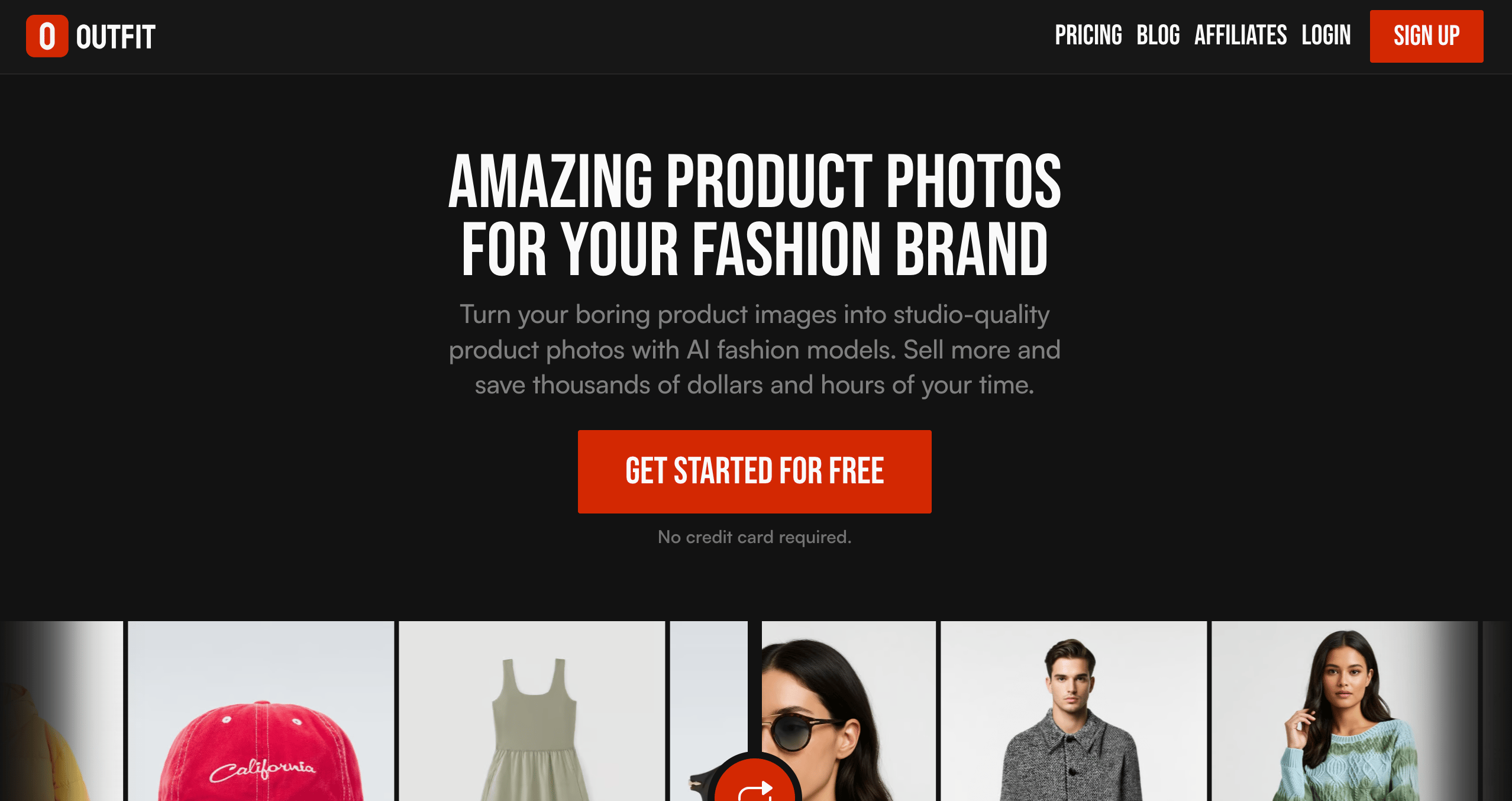 Outfit gives you background options that fit your brand.