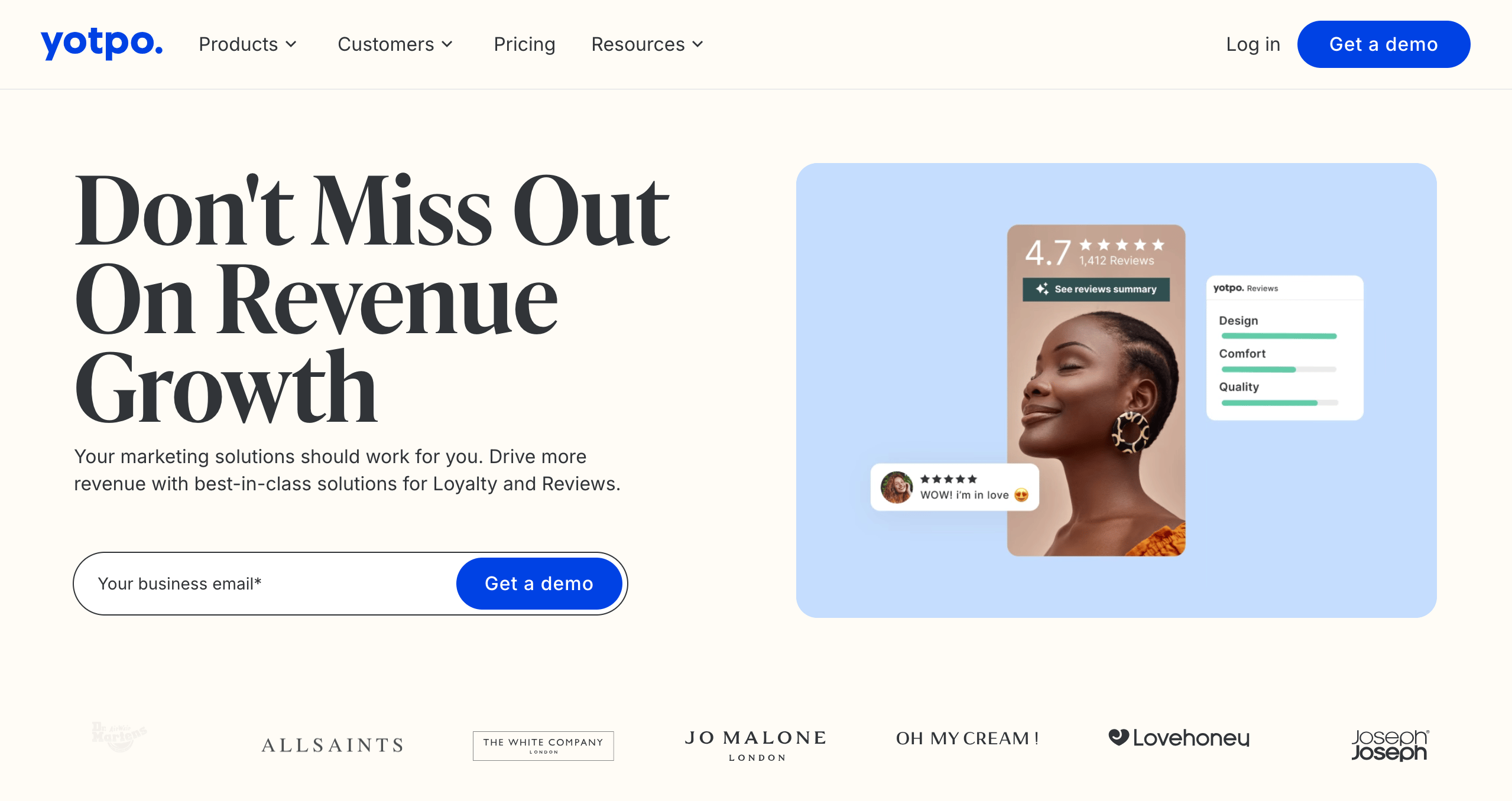 A platform combining reviews and UGC for e-commerce brands.