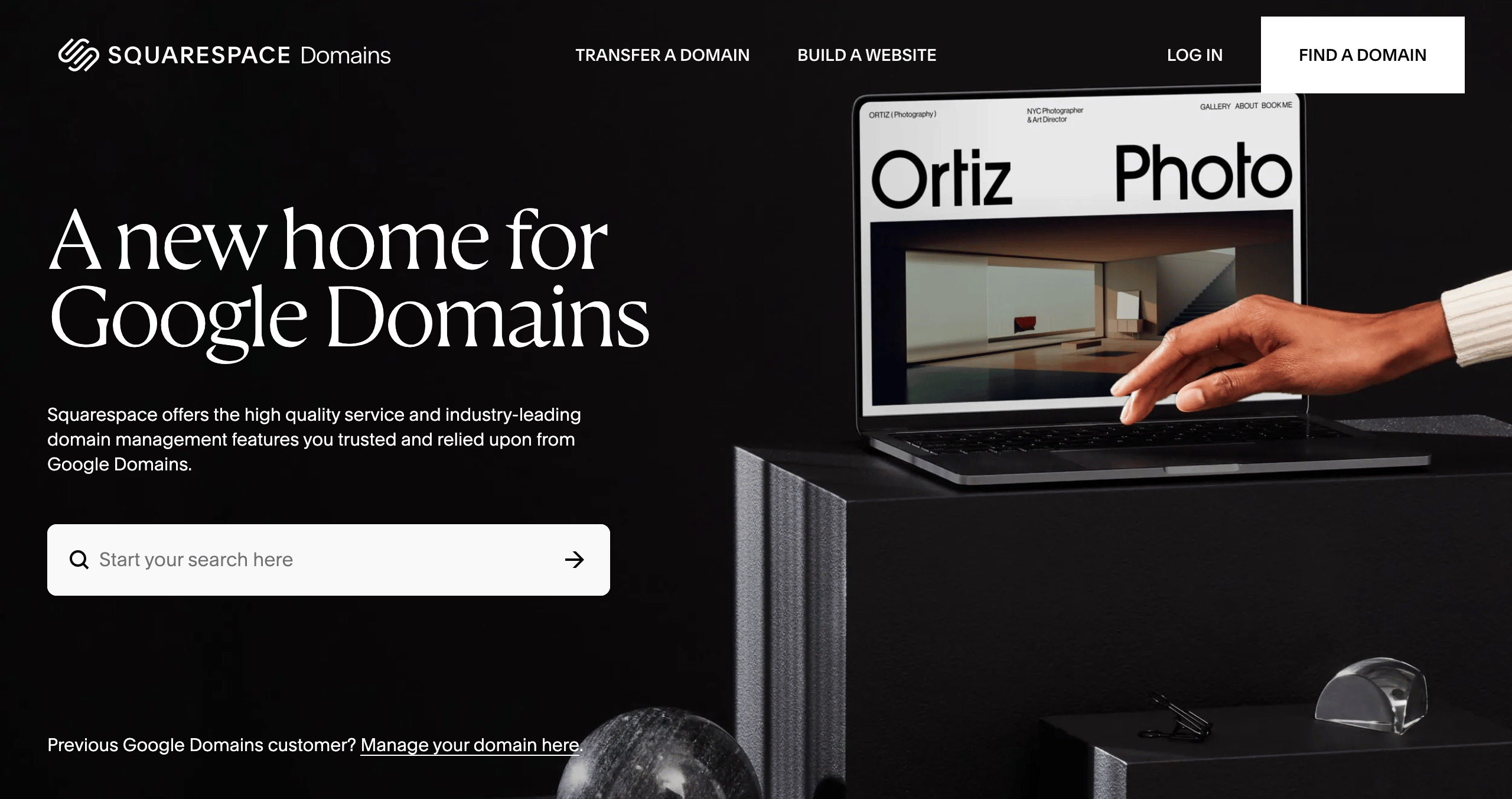 Google Domains is now Squarespace Domains.