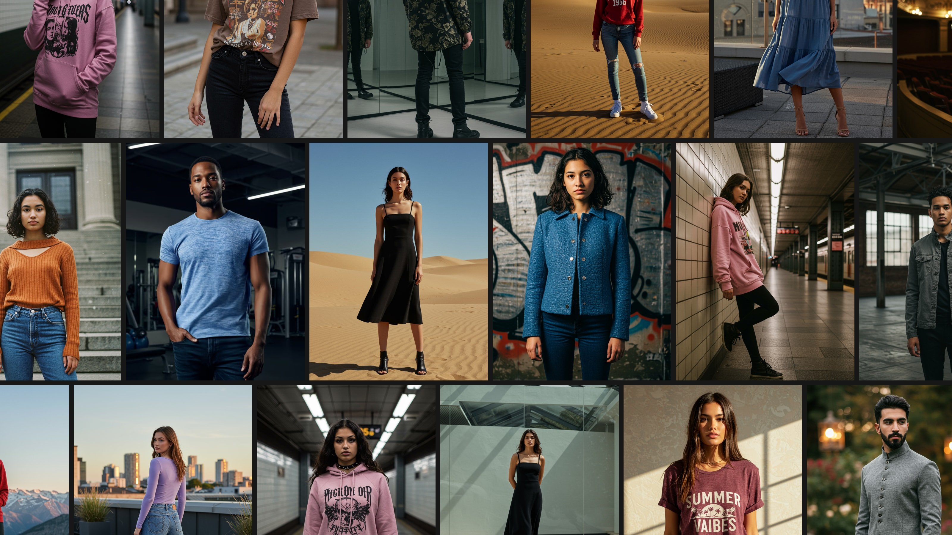 Fashion models generated on Outfit